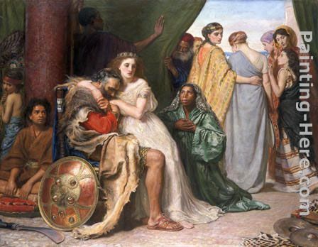 Jephthah painting - John Everett Millais Jephthah art painting